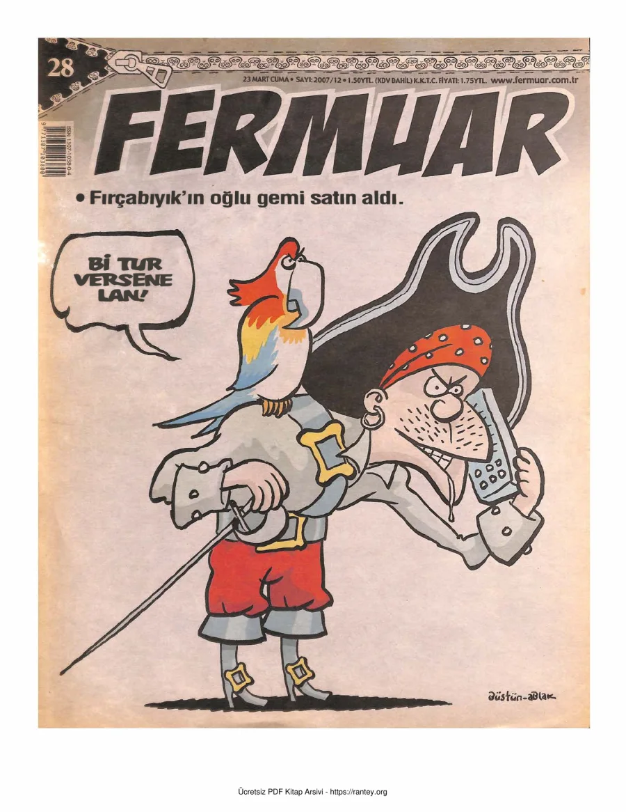 Fermuar 2007 Sayı 28 kapak görseli