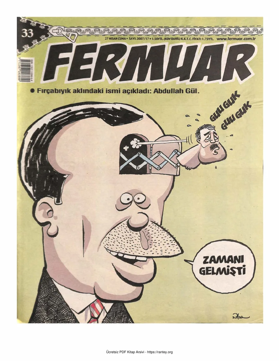Fermuar 2007 Sayı 33 kapak görseli