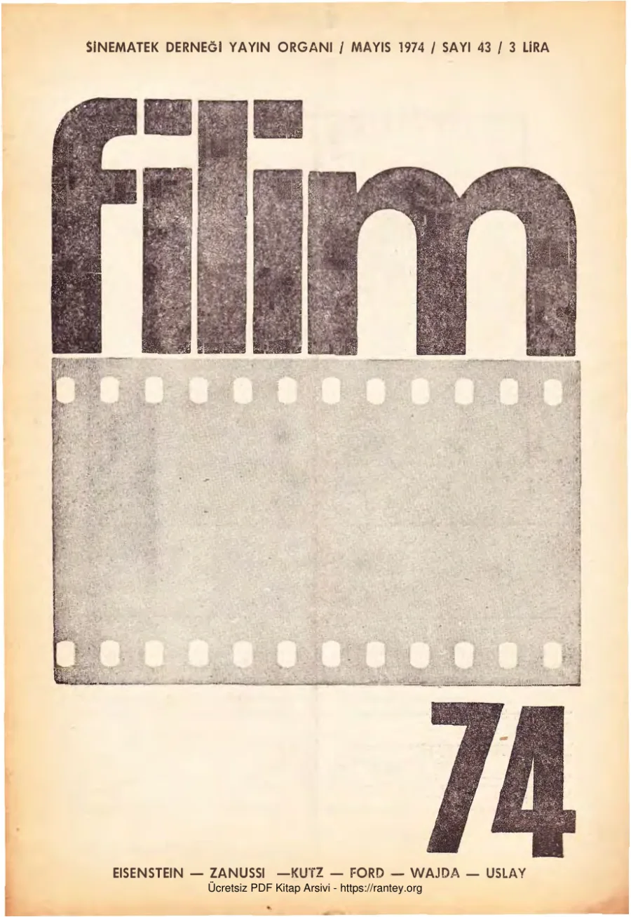 Filim Sayı 43 - Mayıs 1974 kapak görseli