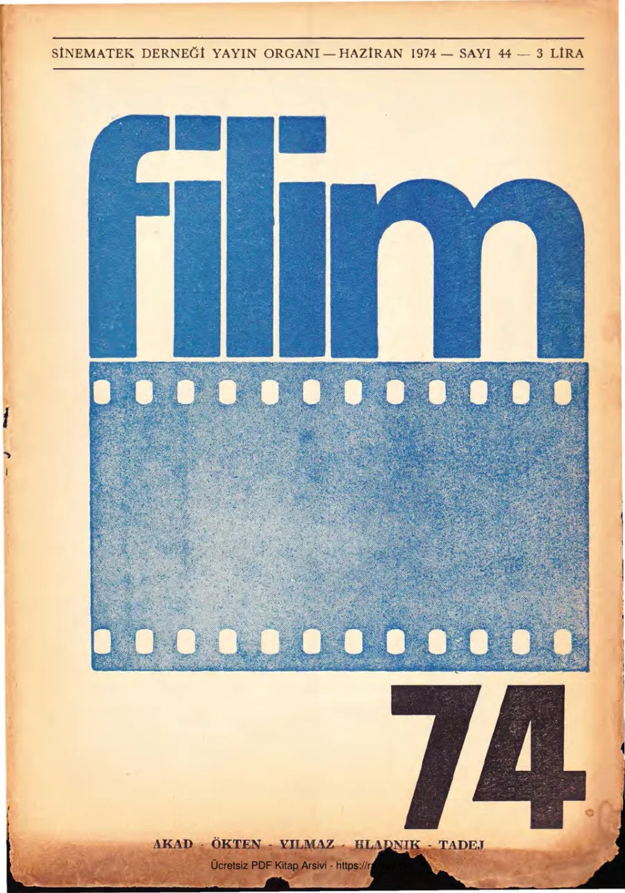 Filim Sayı 44 - Haziran 1974 kapak görseli
