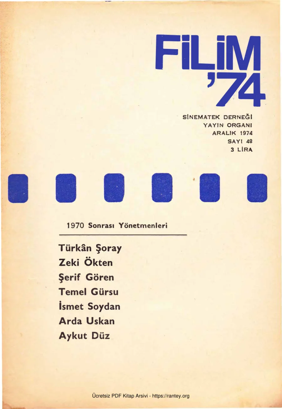 Filim Sayı 48 - Aralık 1974 kapak görseli