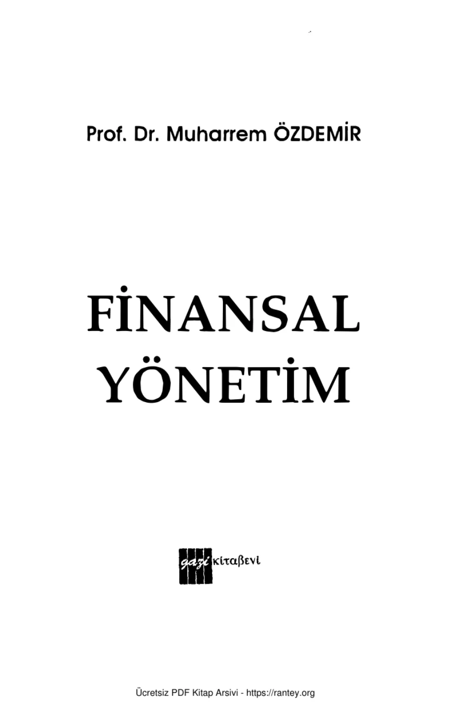 Finansal Yönetim kapak görseli