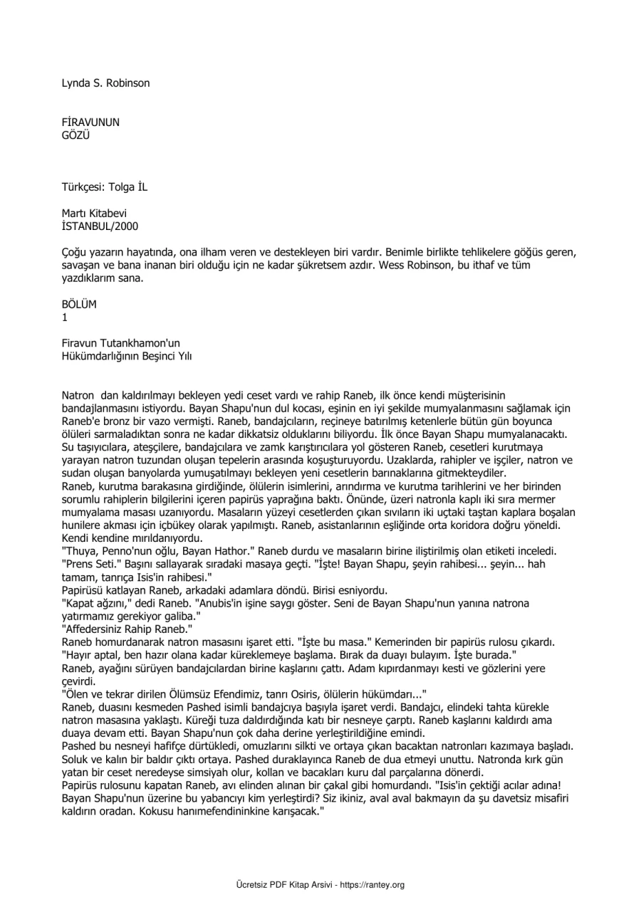 Firavunun Gozu kapak görseli