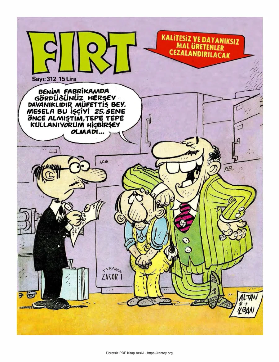 Fırt 1982 Sayı 312 kapak görseli