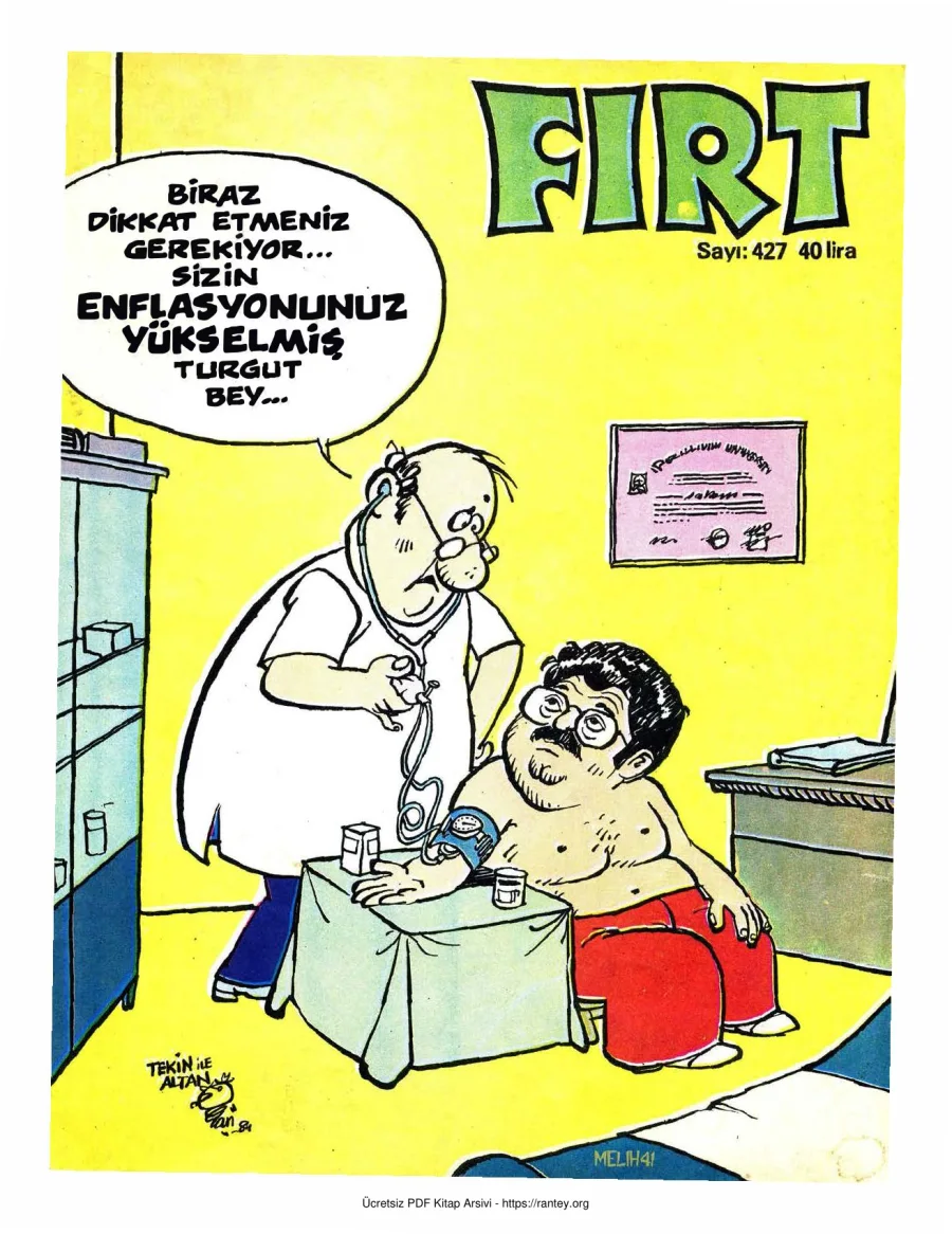 Fırt 1984 Sayı 427 kapak görseli