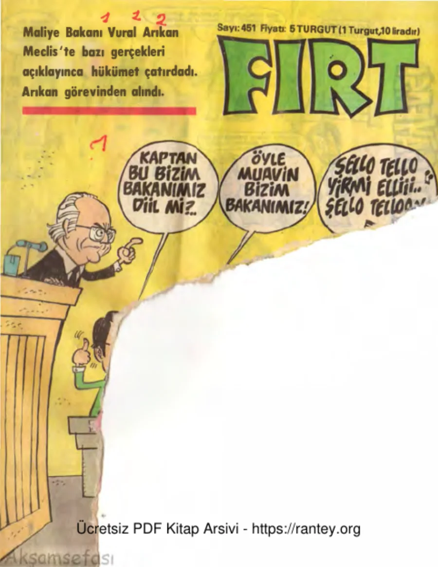 Fırt 1984 Sayı 451 kapak görseli