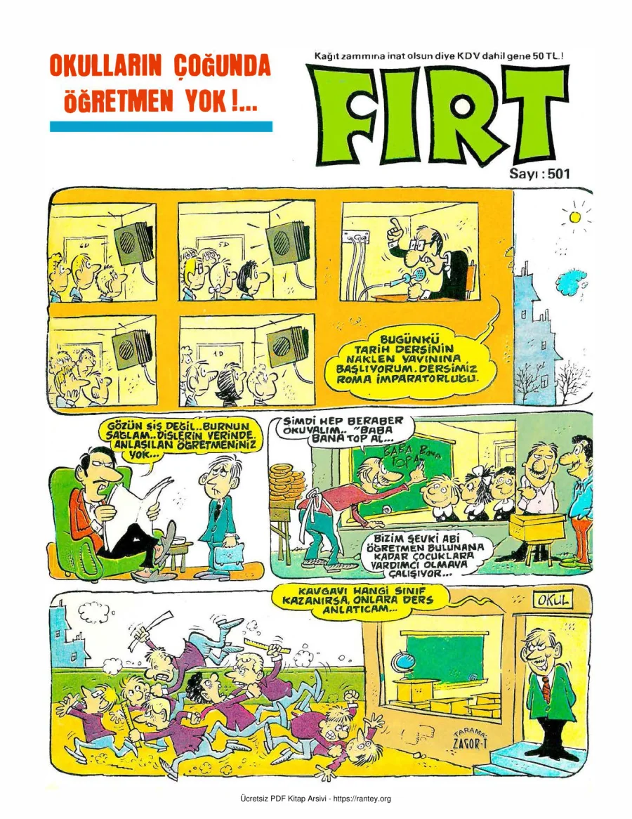 Fırt 1985 Sayı 501 kapak görseli