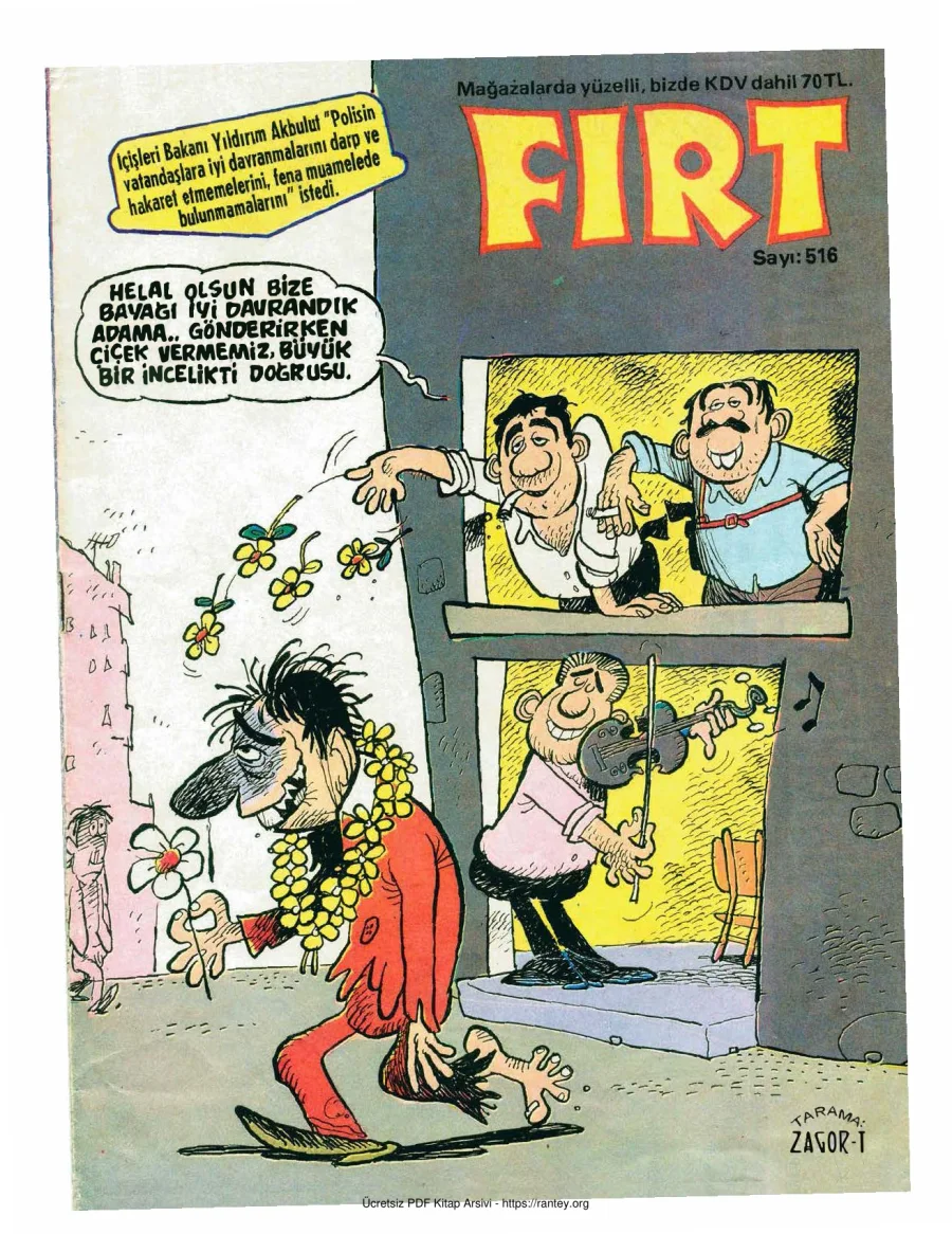 Fırt 1986 Sayı 516 kapak görseli