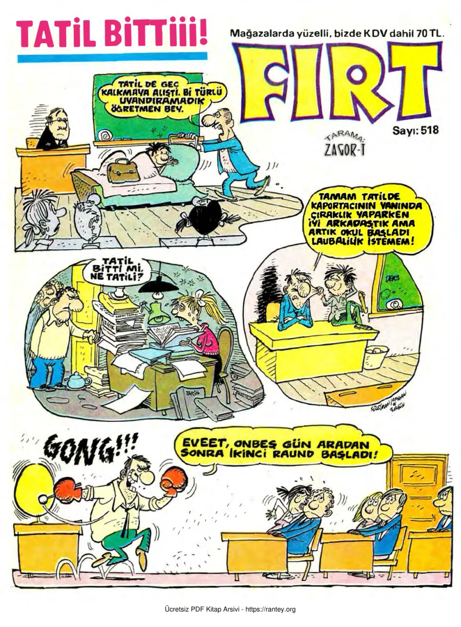 Fırt 1986 Sayı 518 kapak görseli
