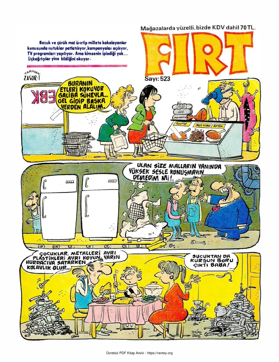 Fırt 1986 Sayı 523 kapak görseli