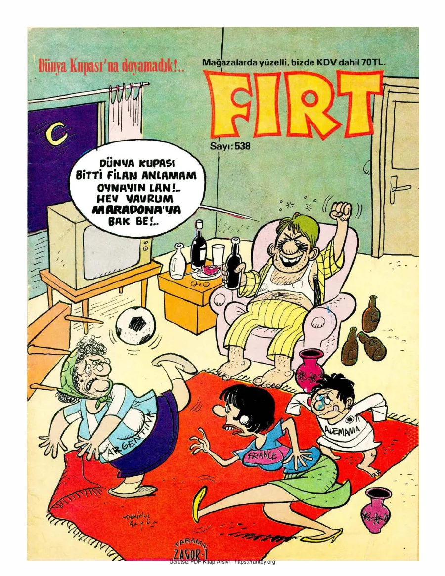 Fırt 1986 Sayı 538 kapak görseli