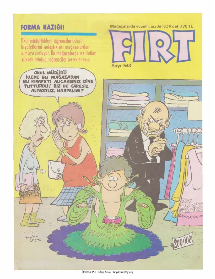 Fırt 1986 Sayı 548 kapak görseli