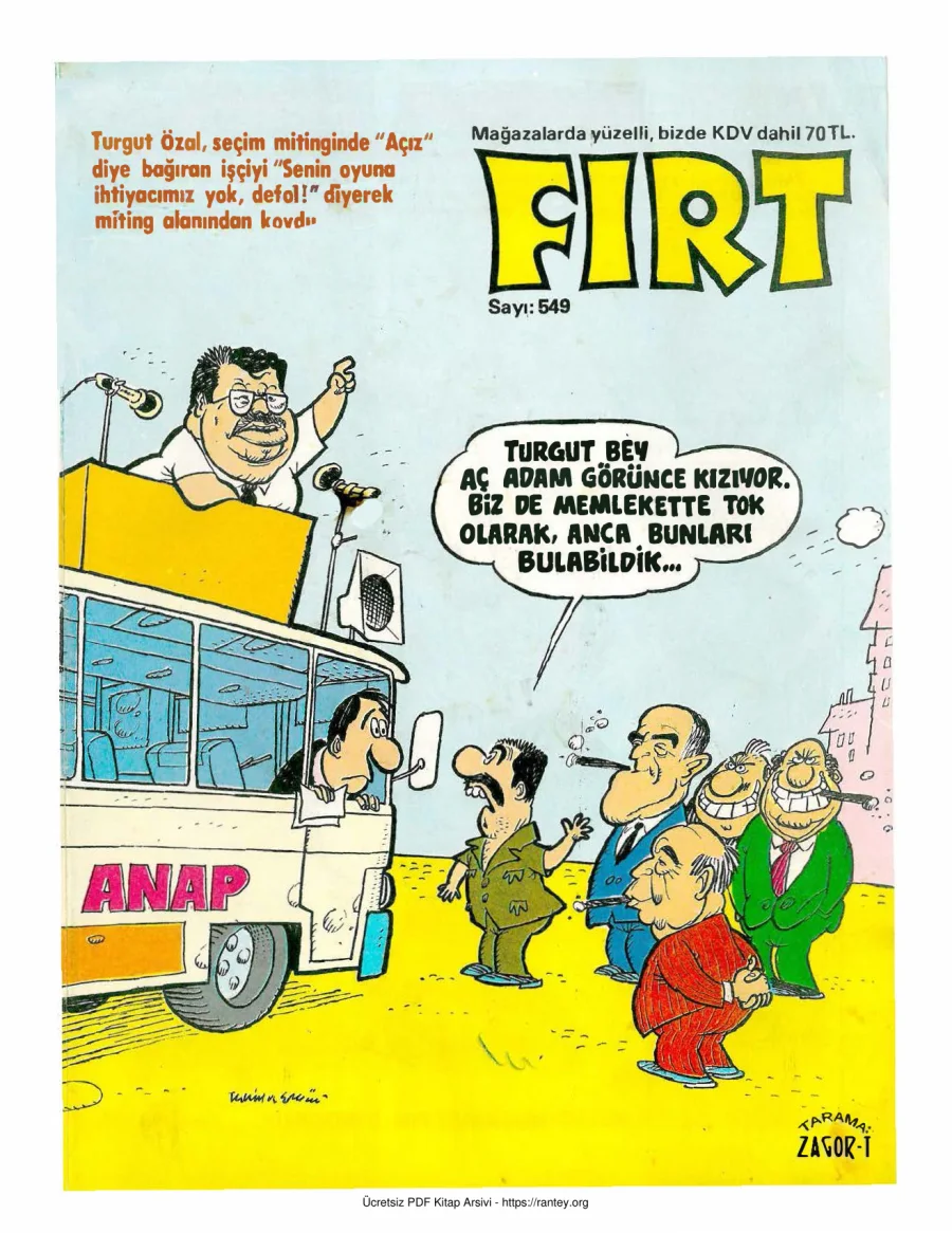 Fırt 1986 Sayı 549 kapak görseli