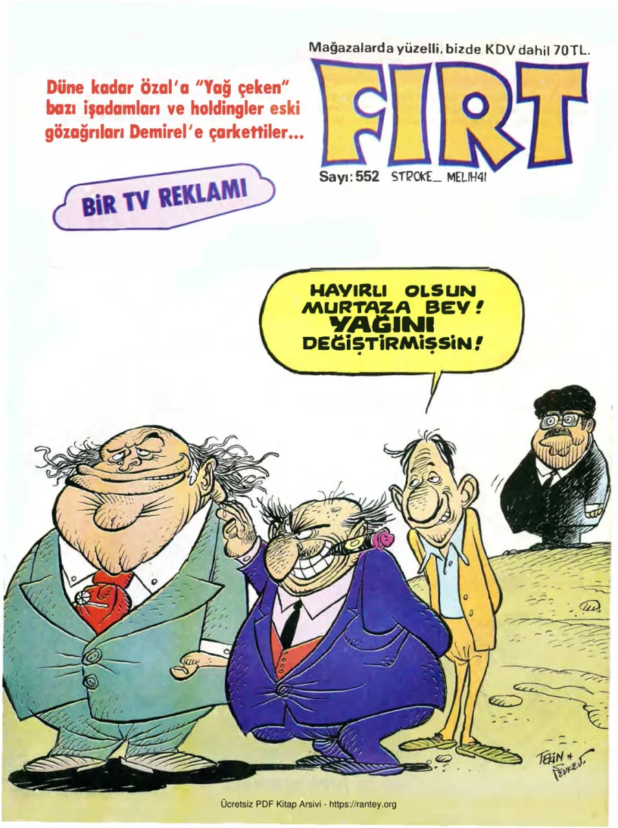 Fırt 1986 Sayı 552 kapak görseli