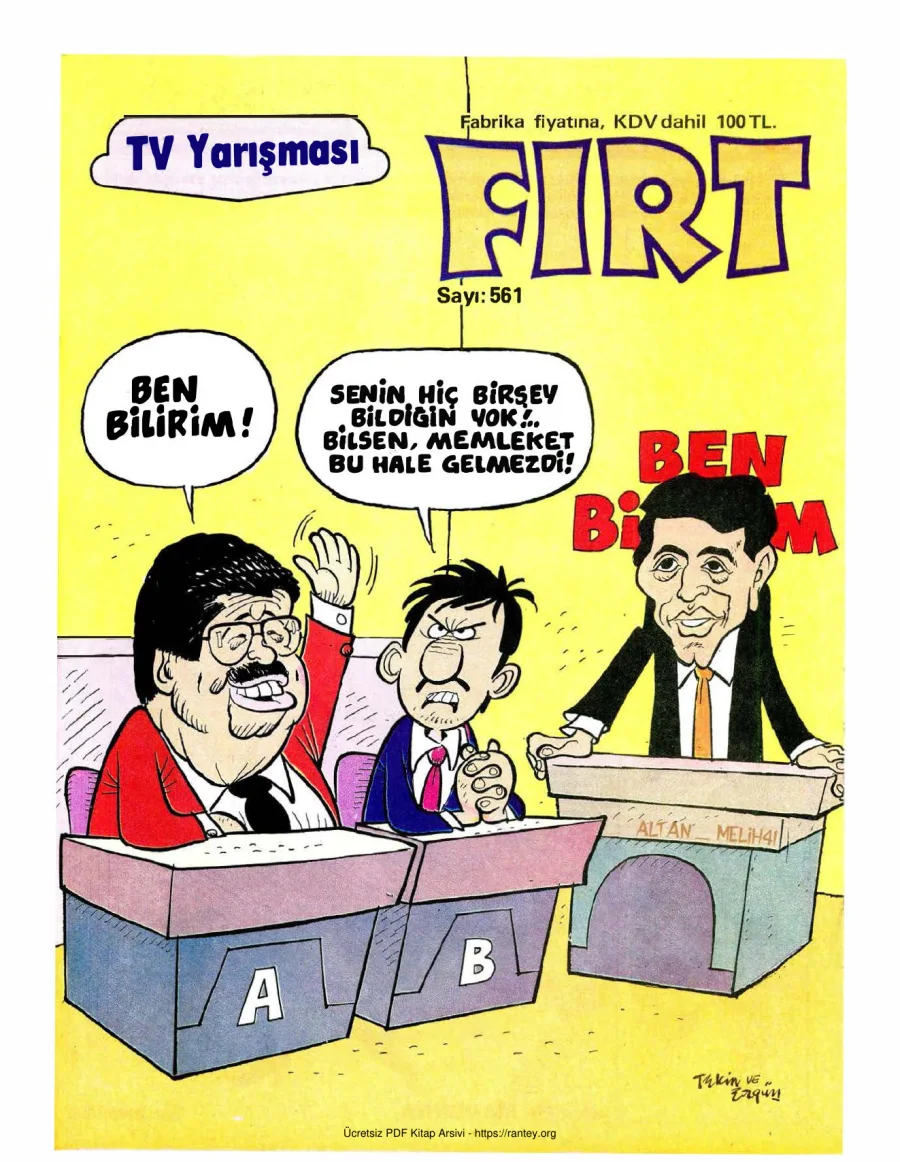 Fırt 1986 Sayı 561 kapak görseli