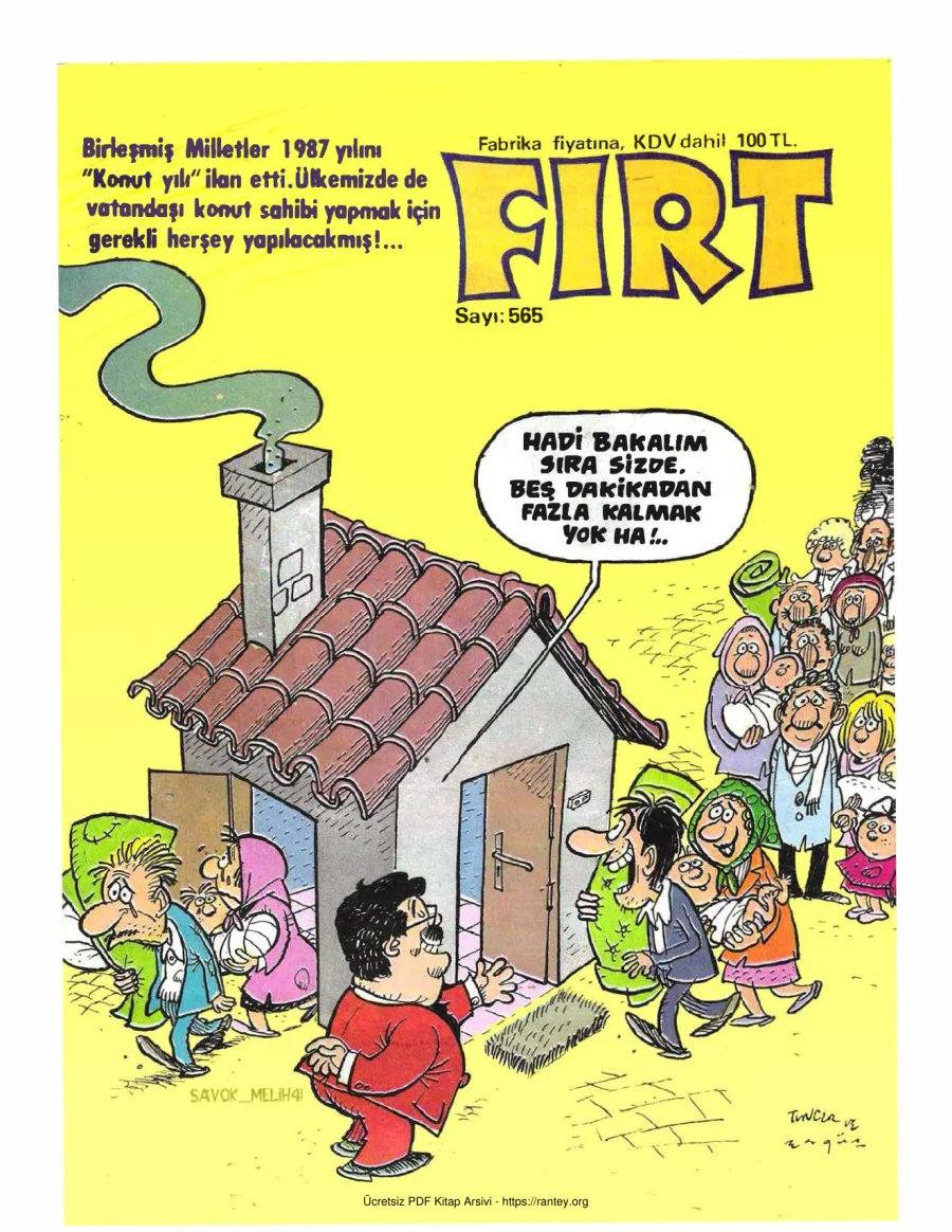 Fırt 1987 Sayı 565 kapak görseli