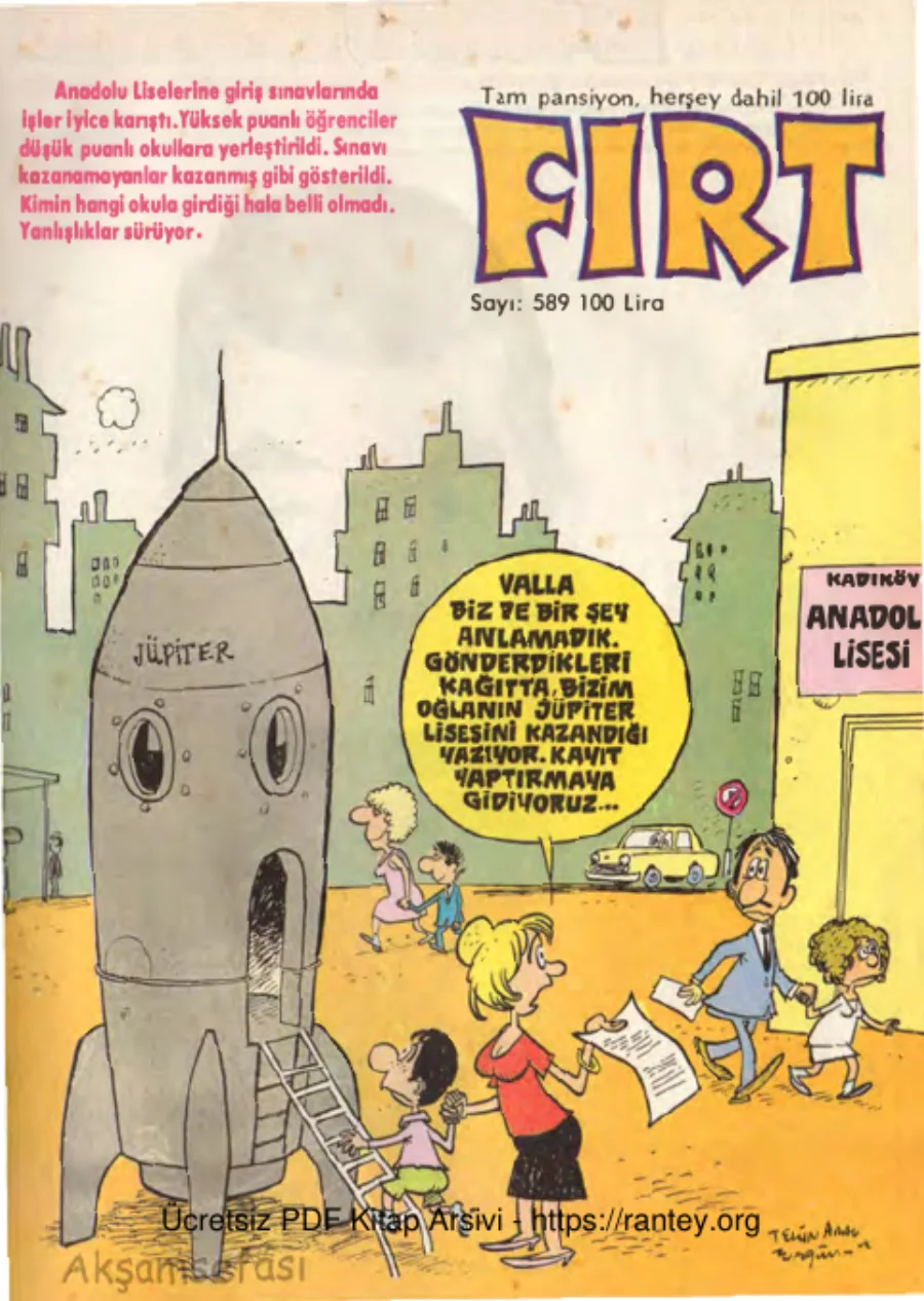 Fırt 1987 Sayı 589 kapak görseli