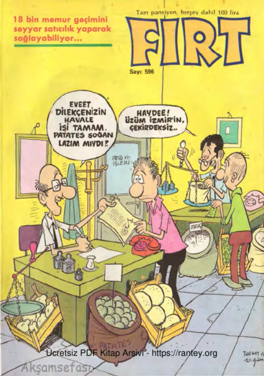 Fırt 1987 Sayı 596 kapak görseli