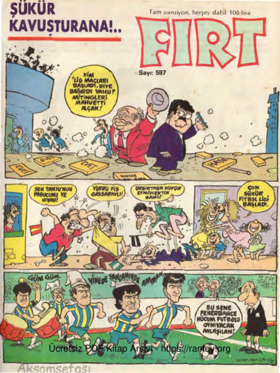 Fırt 1987 Sayı 597 kapak görseli