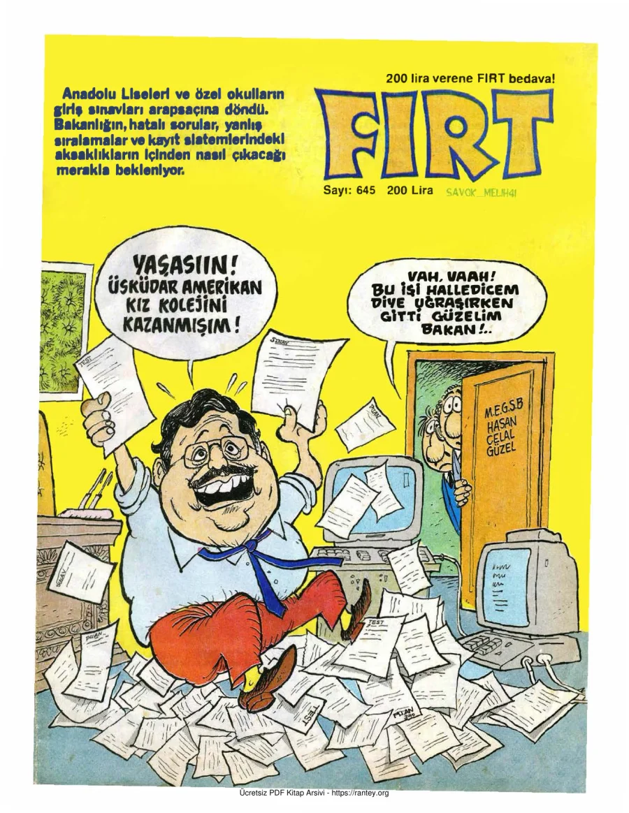 Fırt 1988 Sayı 645 kapak görseli