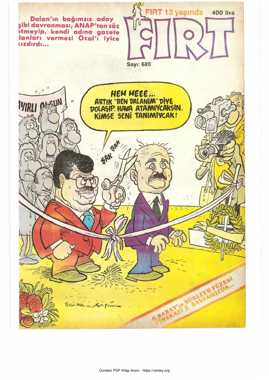 Fırt 1989 Sayı 680 kapak görseli
