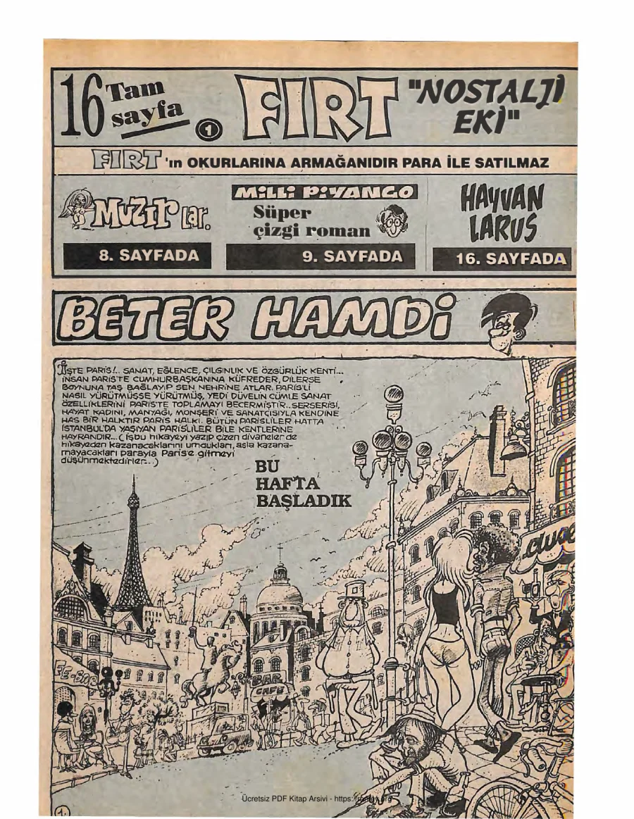Fırt - Nostalji Eki Sayı 1 kapak görseli