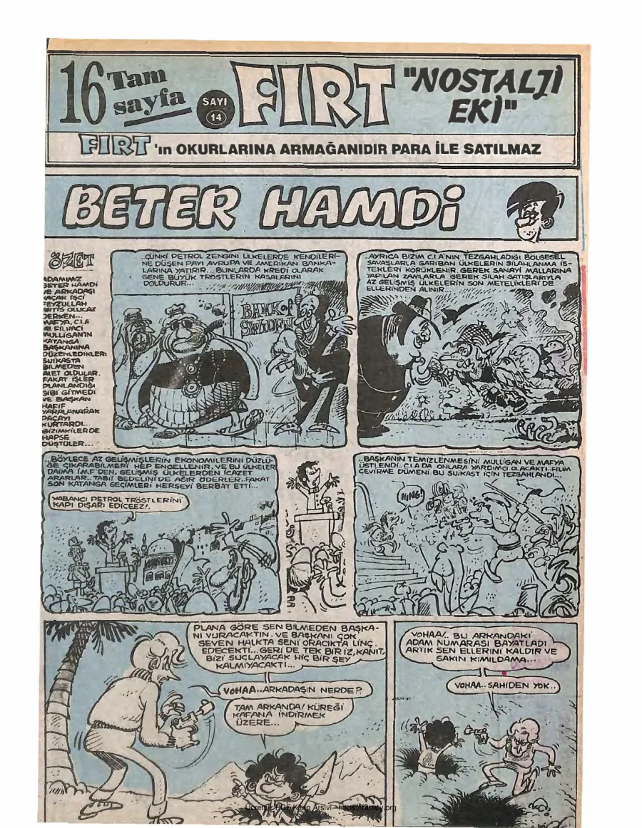 Fırt - Nostalji Eki Sayı 14 kapak görseli