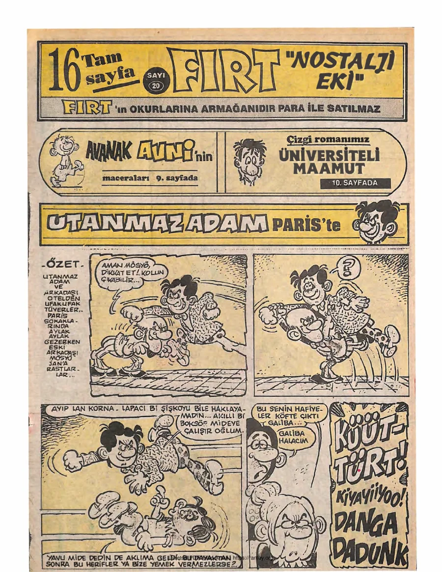 Fırt - Nostalji Eki Sayı 20 kapak görseli