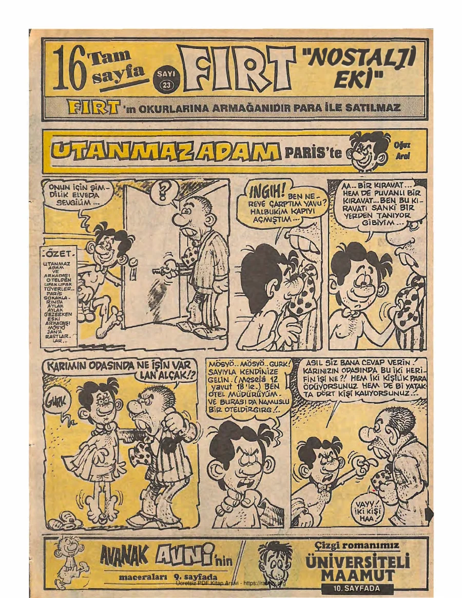 Fırt - Nostalji Eki Sayı 23 kapak görseli