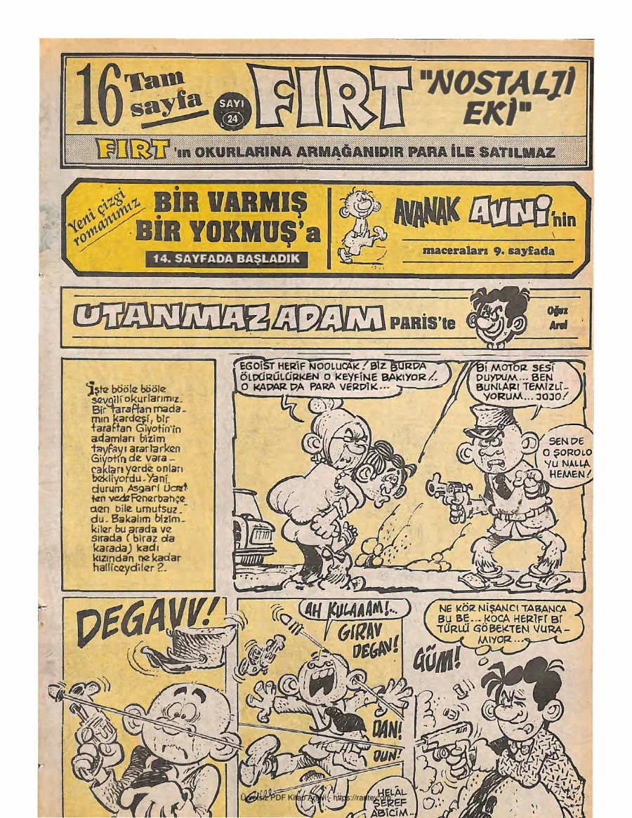 Fırt - Nostalji Eki Sayı 24 kapak görseli