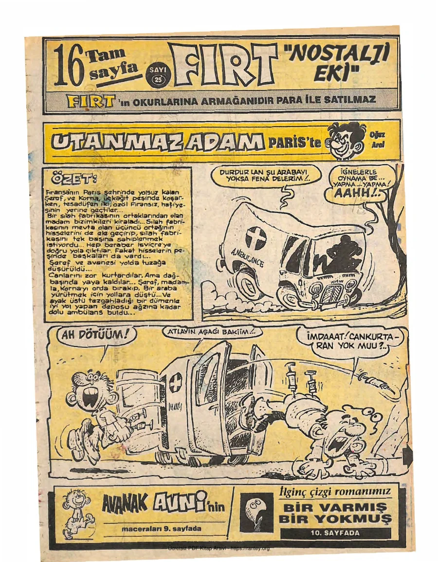 Fırt - Nostalji Eki Sayı 25 kapak görseli