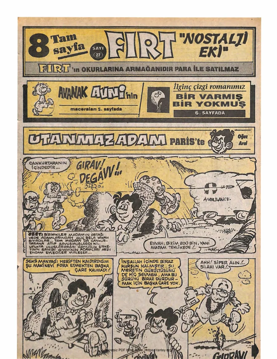 Fırt - Nostalji Eki Sayı 27 kapak görseli
