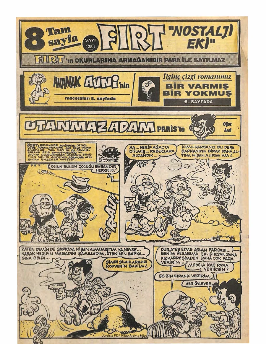 Fırt - Nostalji Eki Sayı 28 kapak görseli