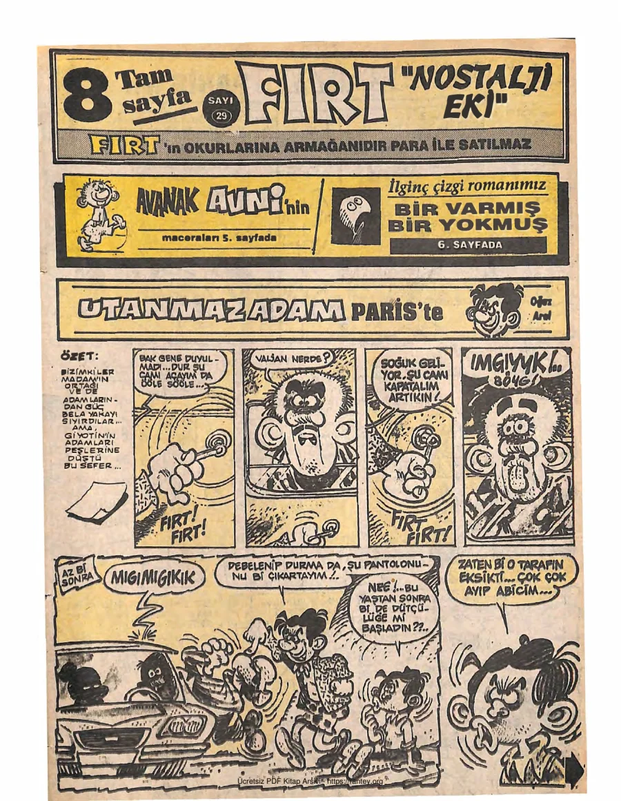 Fırt - Nostalji Eki Sayı 29 kapak görseli