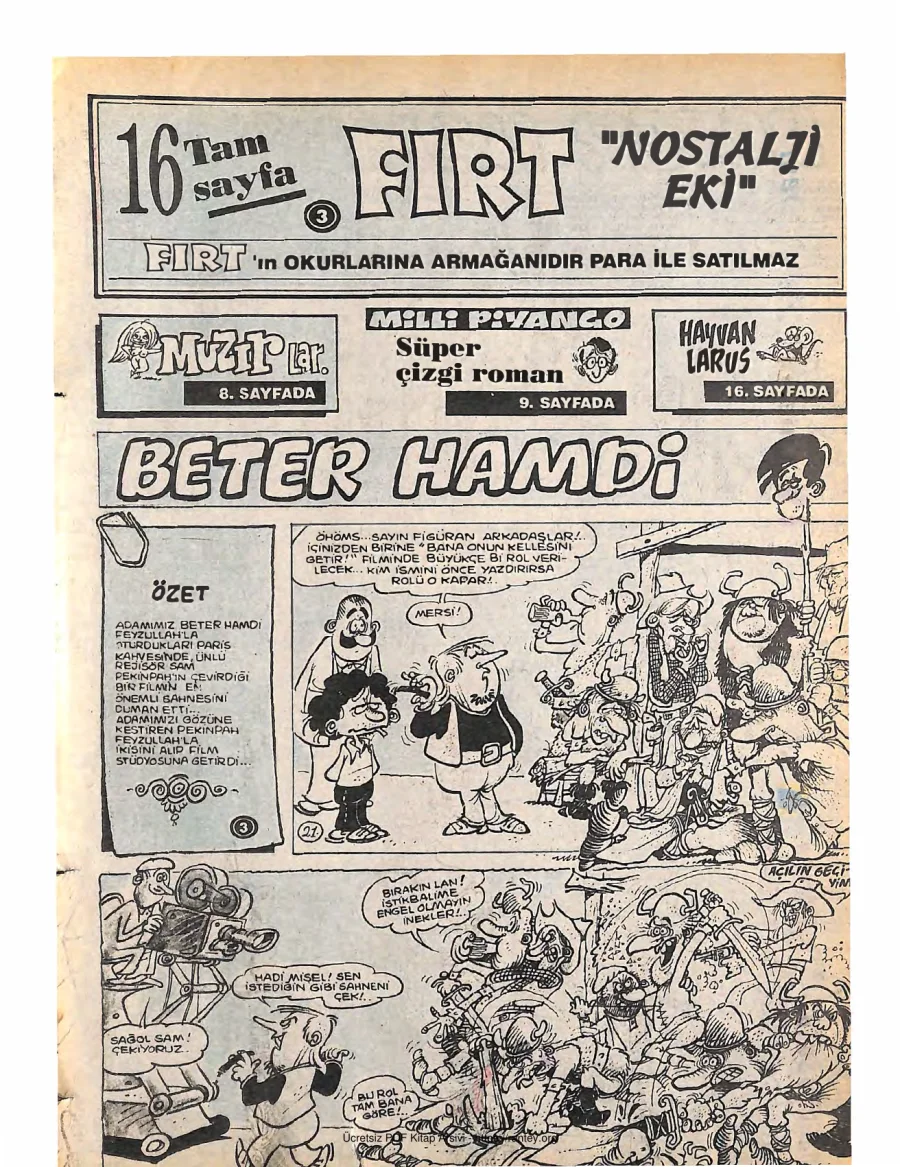 Fırt - Nostalji Eki Sayı 3 kapak görseli