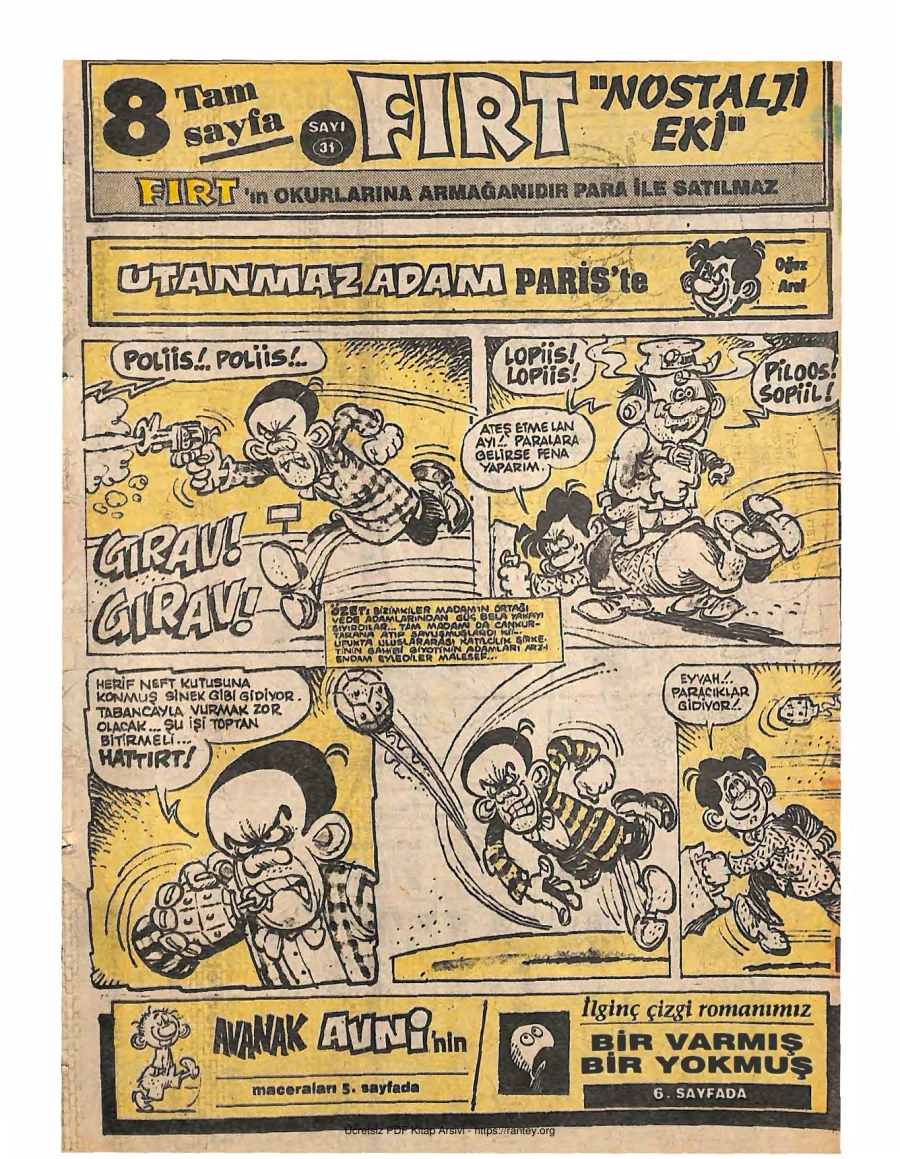 Fırt - Nostalji Eki Sayı 31 kapak görseli
