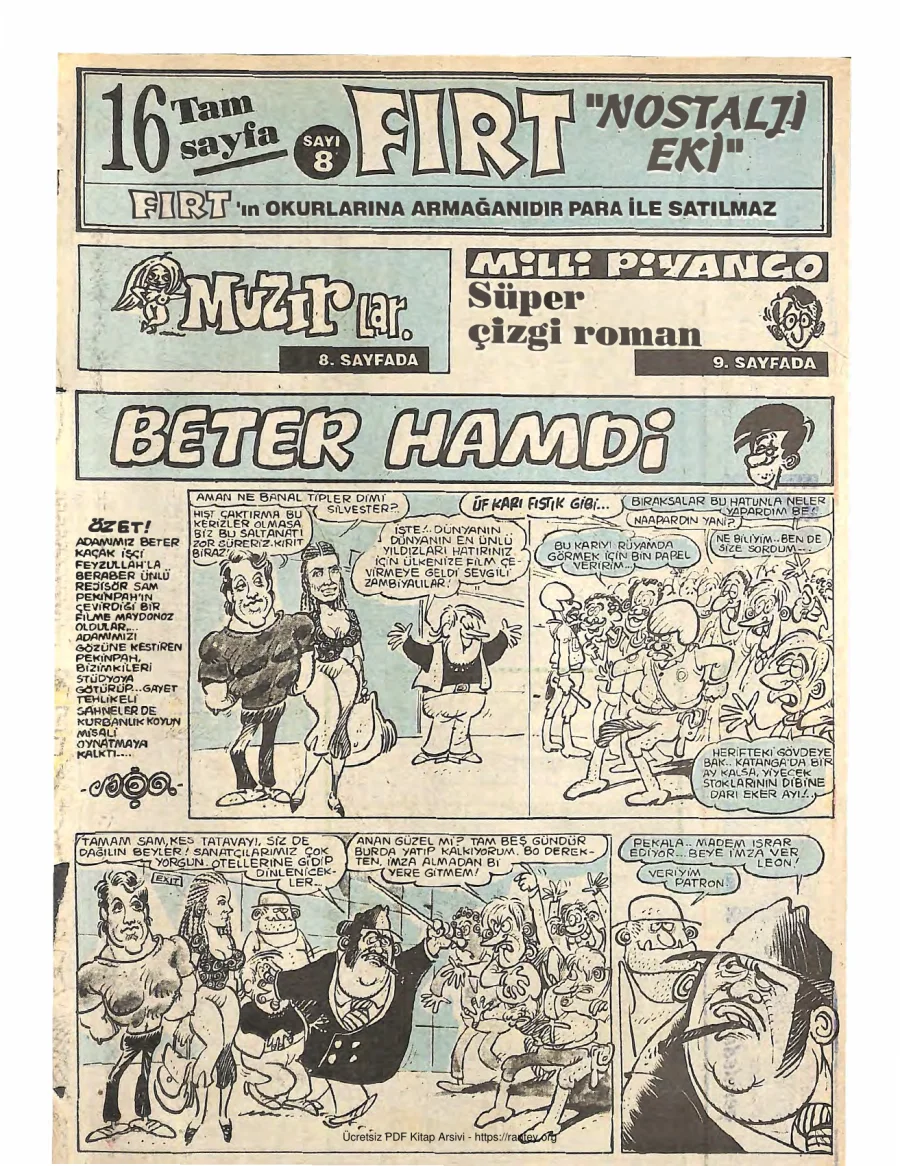 Fırt - Nostalji Eki Sayı 8 kapak görseli