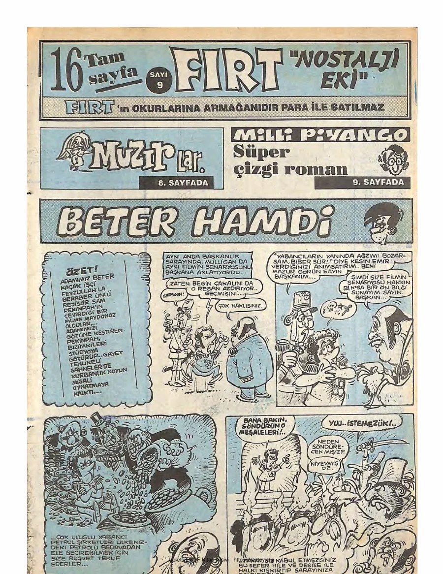 Fırt - Nostalji Eki Sayı 9 kapak görseli