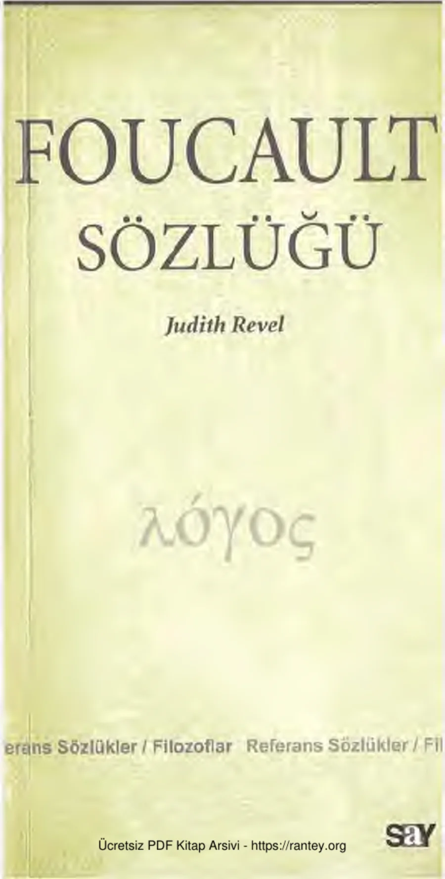 Foucault Sözlüğü kapak görseli