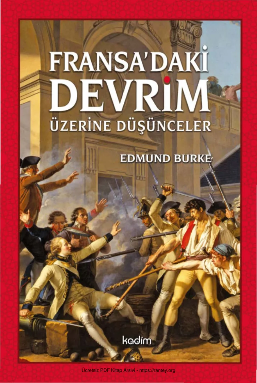 Fransa'daki Devrim Üzerine Düşünceler kapak görseli