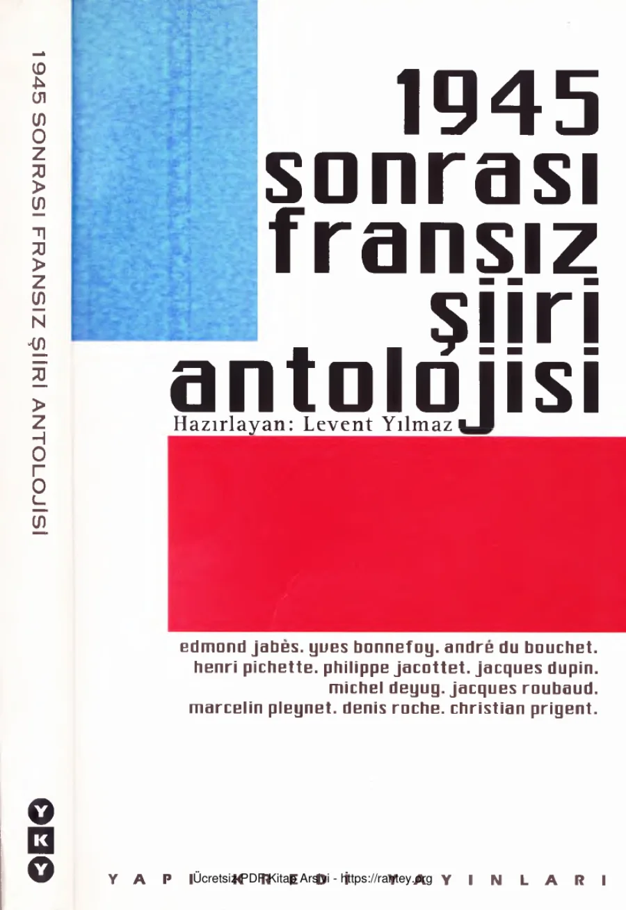 Fransız Şiiri Antolojisi 1945 Sonrası kapak görseli