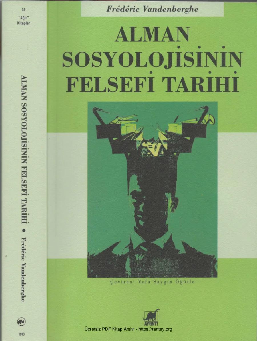 Frederic Vandenberghe Alman Sosyolojisinin Felsefi Tarihi kapak görseli