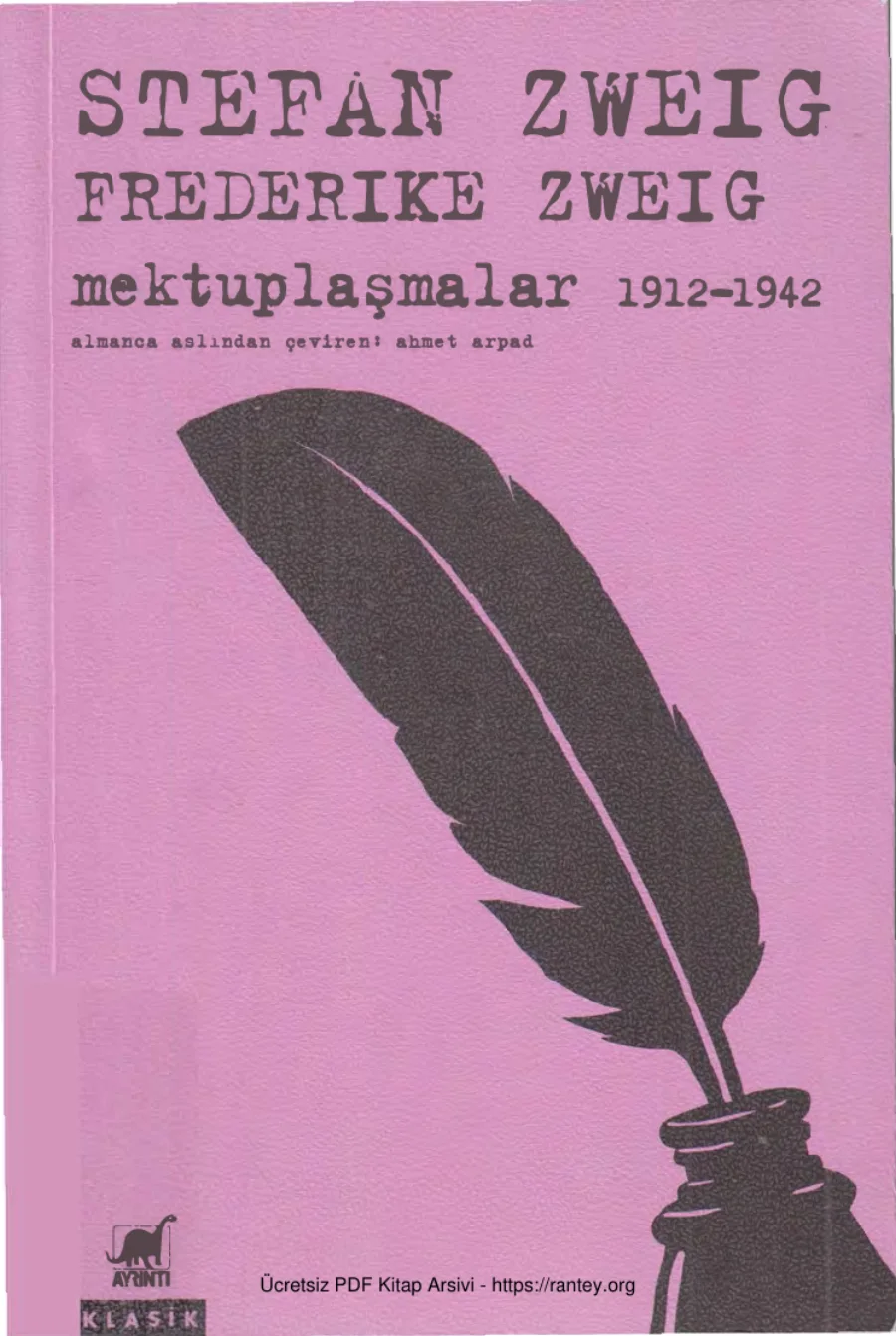 Frederike Zweig Mektuplaşmalar 1912 1942 kapak görseli