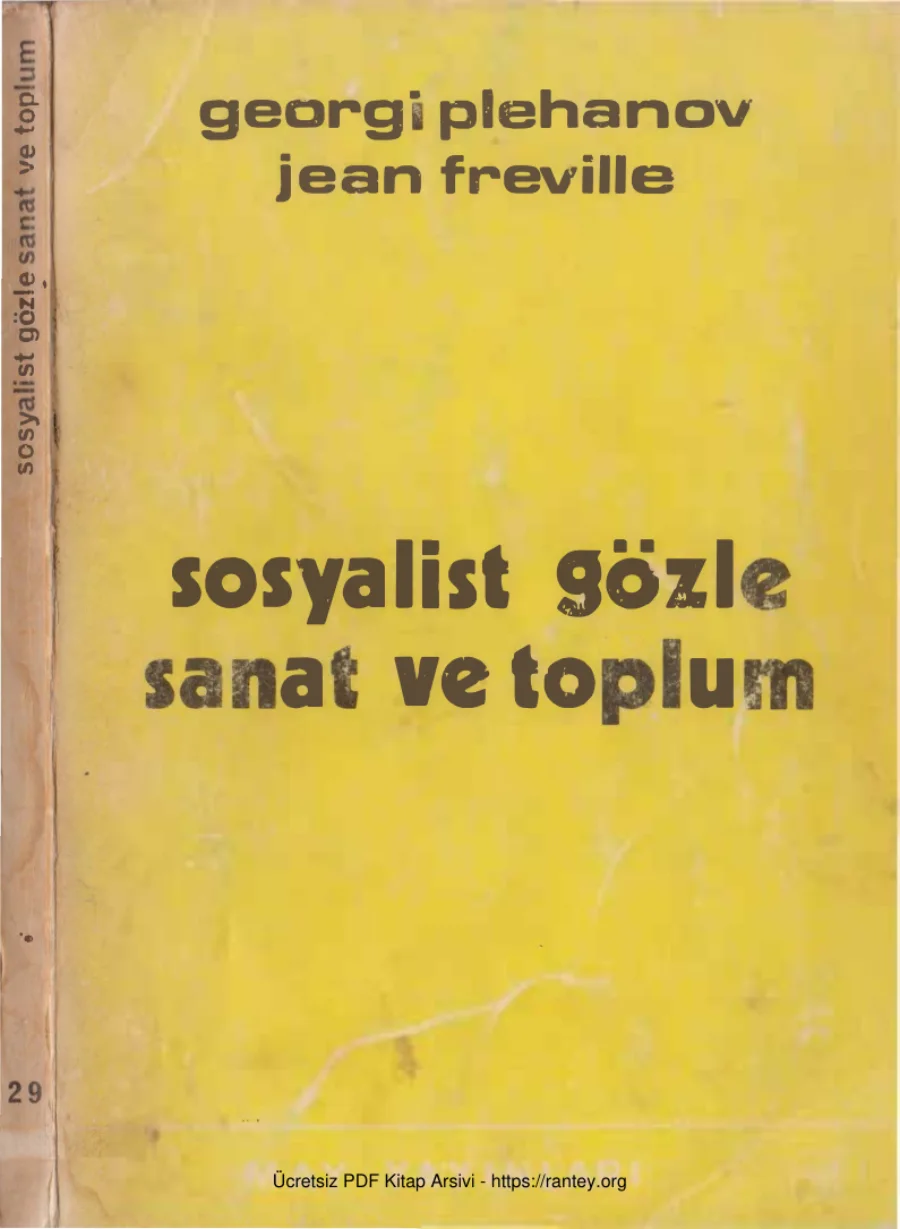 Freville Sosyalist Gözle Sanat ve Toplum kapak görseli