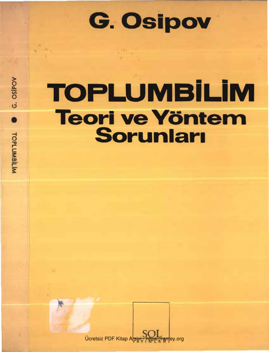 G Osipov Toplumbilim Teori ve Yöntem Sorunları kapak görseli