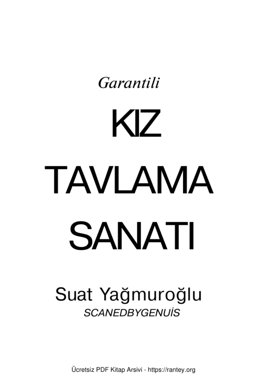 Garantili Kız Tavlama SanatıBookFiorg kapak görseli