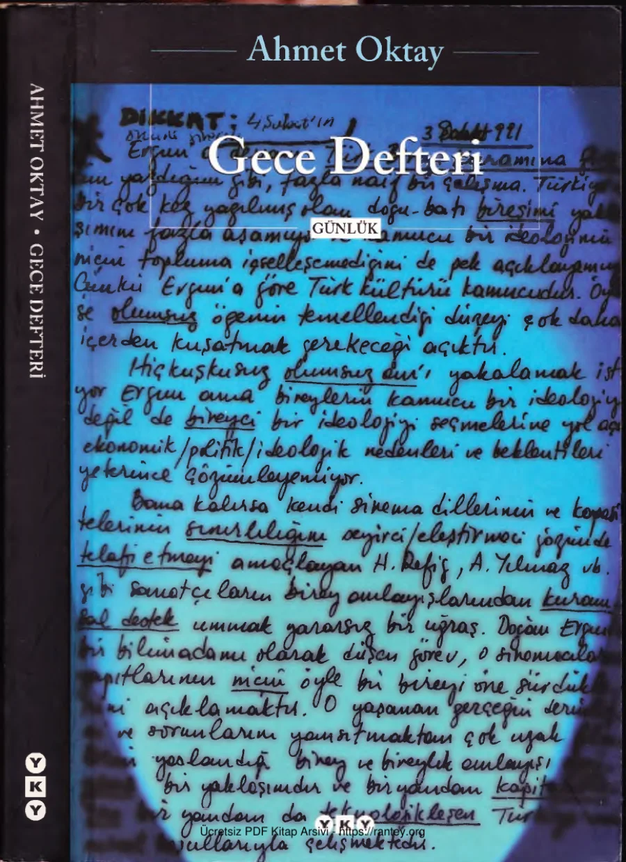 Gece Defteri: Günlükler 1984-1993 kapak görseli
