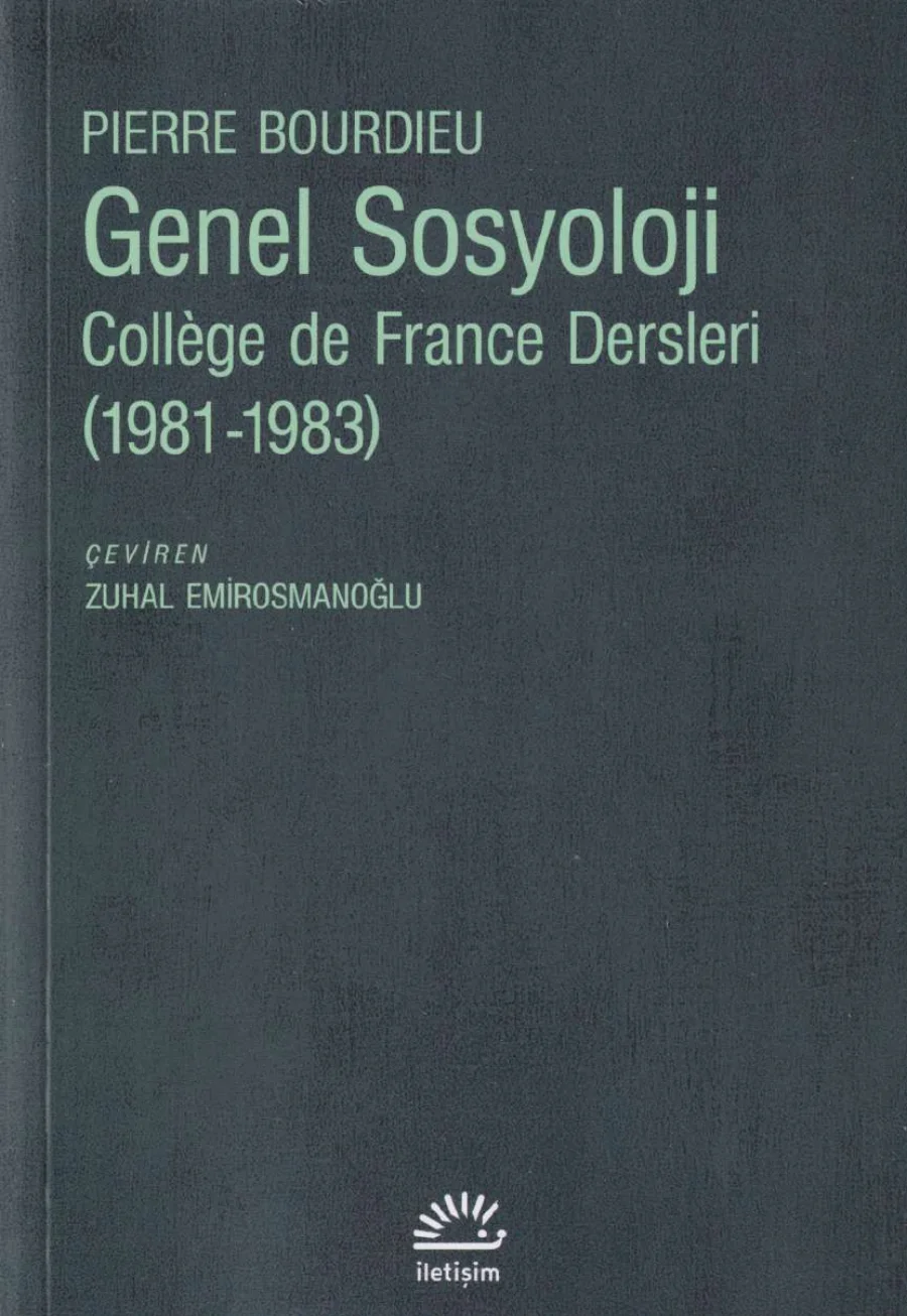 Genel Sosyoloji College de France Dersleri kapak görseli