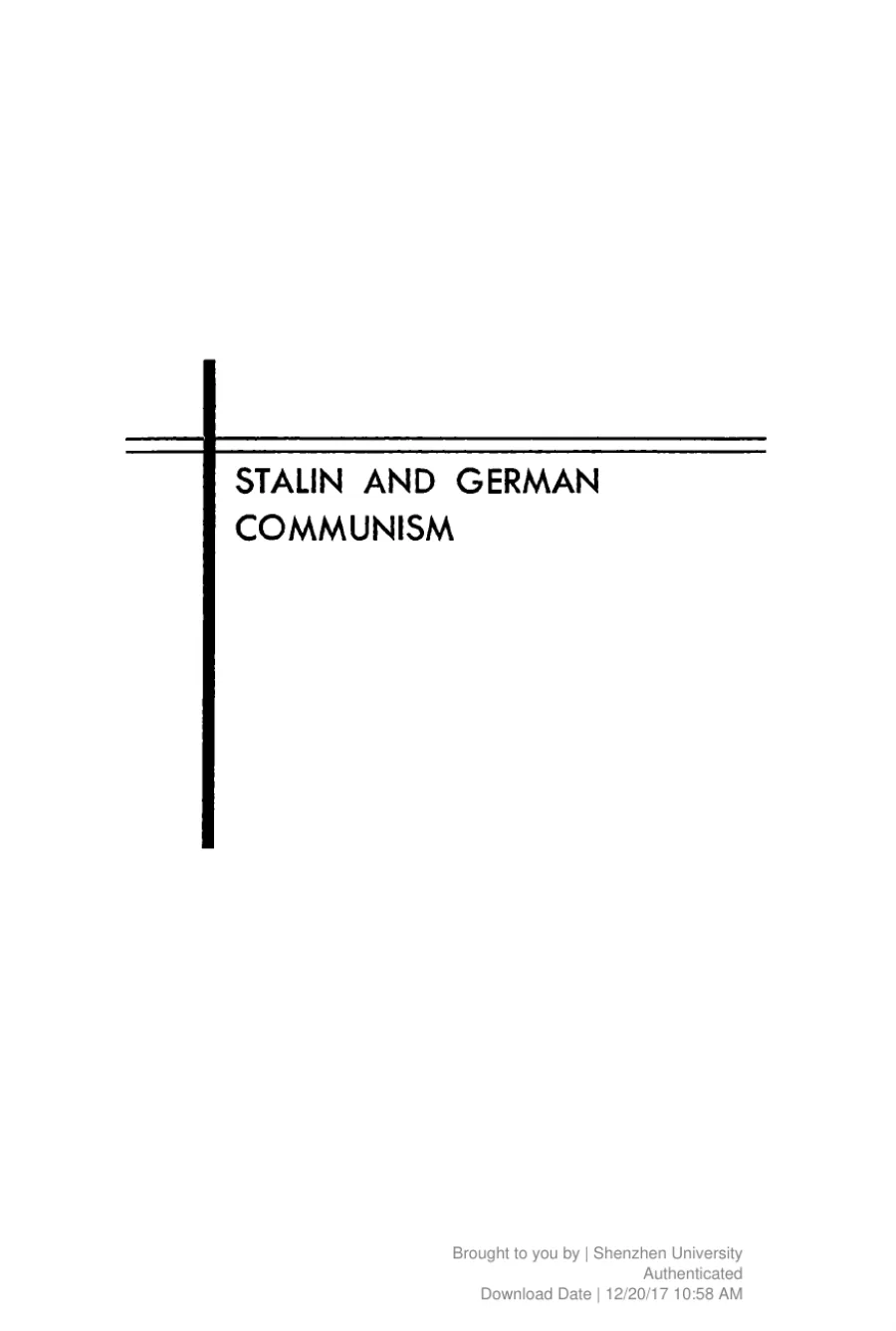 German Communism kapak görseli