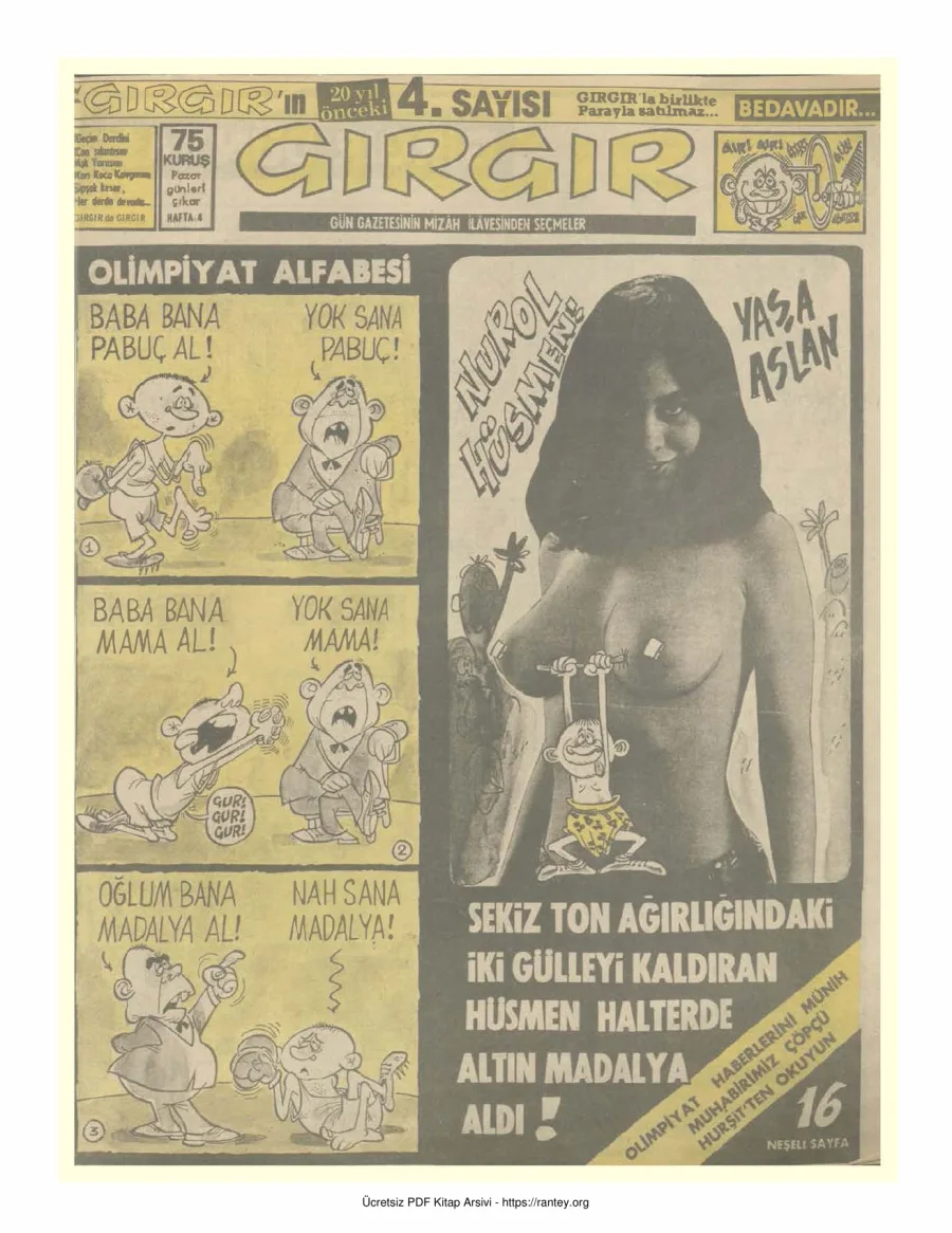 GırGır 1972 Sayı 004 kapak görseli